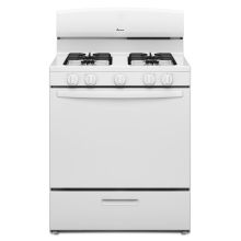 30 Inch Wide 5.1 Cu. Ft. Free Standing Gas Range with SpillSaver Upswept Cooktop