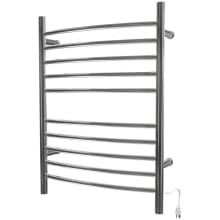 Radiant 23-5/8"W x 31-7/8"H 120 V Plug-In/Hardwired Stainless Steel Towel Warmer with Mounting Hardware and 10 Bars