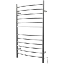 Radiant 23-5/8"W x 41-5/16"H 120 V Plug-In/Hardwired Stainless Steel Towel Warmer with Mounting Hardware and 12 Bars