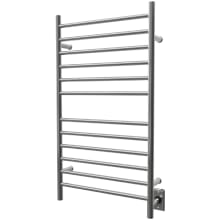 Radiant 23-5/8"W x 43"H 120 V Plug-In/Hardwired Stainless Steel Towel Warmer with 12 Bars