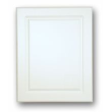 Raised Panel 16" x 26" Single Door Medicine Cabinet with White Raised Panel Door and Interior Mirror