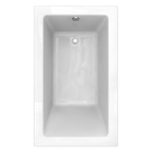 Studio 60" Acrylic Soaking Bathtub with Reversible Drain - Lifetime Warranty