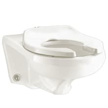 Afwall Elongated Toilet Bowl Only With Top Spud and Slotted Rim For Bedpan Holding - Less Seat and Flushometer
