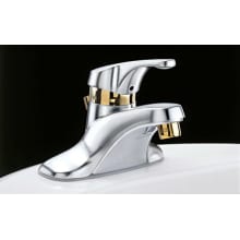 Single Handle Centerset Bathroom Faucet with Metal Lever from the Reliant Series
