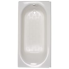 Princeton 60" Americast Bathtub with Integral Left Hand Drain Assembly and Overflow - Lifetime Warranty - Drain and Tub Cover Included