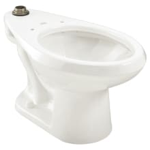 Madera Elongated Toilet Bowl Only Top Spud With Slotted Rim For Bedpan Holding - Less Seat and Flushometer