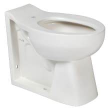 Huron Elongated Toilet Bowl Only With Rear Spud - Less Seat and Flushometer