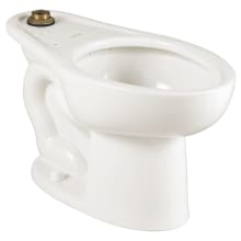 Madera Elongated Toilet Bowl Only With Top Spud - Less Seat and Flushometer