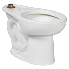 Madera Elongated Toilet Bowl Only With Everclean, Top Spud, Slotted Rim For Bedpan Holding - Less Seat and Flushometer
