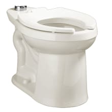 Elongated Right-Height One Piece Toilet With Top Spud and Seat - Less Flushometer