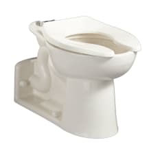 Priolo Elongated Right Height Toilet Bowl Only with Top Spud and Rear Outlet - Less Seat and Flushometer