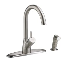 Single Handle Hi Flow Kitchen Faucet with Side Spray from the Culinaire Collection