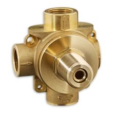 1/2" Two-Way Shared Flow In-Wall Diverter Valve - Rough In - 2 individual and 1 shared function