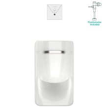Greenbrook 0.125 GPF Rear Spud Urinal with EverClean Technology - Includes Flushometer