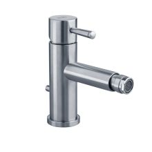 Single Handle Monoblock Bidet Fitting Faucet with and Speed Connect Metal Drain from the Serin Collection