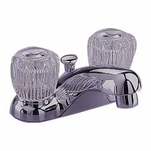 Double Handle Lavatory Faucet Less Drain with Acrylic Knob Handles from the Colony Collection