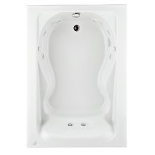 Cadet 60" Acrylic Whirlpool Bathtub with Reversible Drain and AcuMassage Jets