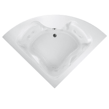 Cadet 85" Acrylic Whirlpool Bathtub with Center Drain and AcuMassage Jets