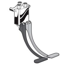 Wall-Mounted Self-Closing Double Pedal Valve