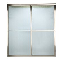 Prestige 58" Tall Framed, bypass, Rain Glass Shower Door - Fits 57-1/2" to 59-1/2" Width Openings