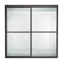 Prestige 68" Tall Framed, bypass, Clear Glass Shower Door - Fits 56" to 60" Width Openings