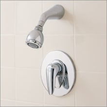 Pressure balance shower fitting only Spool type, includes check stops "Vario" Shower Head Cast brass shower arm