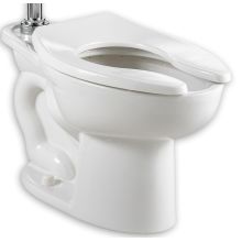 Madera Elongated Toilet Bowl Only With Rear Spud And Slotted Rim For Bedpan Holding - Less Seat and Flushometer