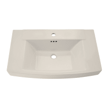 Townsend 30" Fireclay Pedestal Bathroom Sink with Single Faucet Hole and Overflow - Less Pedestal