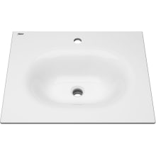 Studio S 24" Vitreous China Vanity Top with Pre-Drilled Single Faucet Hole