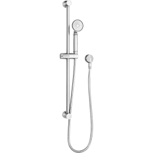 Traditional 1.8 GPM Single Function Hand Shower Package - Includes Slide Bar, Hose, and Wall Supply