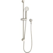 Traditional 1.8 GPM Single Function Hand Shower Package - Includes Slide Bar, Hose, and Wall Supply