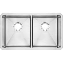 Pekoe 29" Double Basin Stainless Steel Kitchen Sink for Undermount Installations - Drains Included