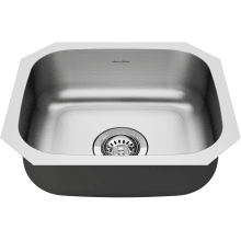 Portsmouth 17-13/16" Drop In Single Basin Stainless Steel Kitchen Sink with Basket Strainer