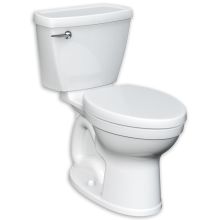Champion 4 Round-Front Two-Piece Toilet with Right Height Bowl, PowerWash Rim and EverClean Surface - Left-Mounted Tank Lever