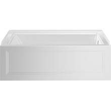 Town Square S 60" Three Wall Alcove Acrylic and Fiberglass Soaking Tub with Right Drain