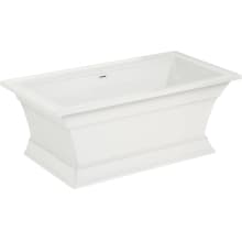 Town Square S 68" Free Standing Acrylic Freestanding Tub with Center Drain