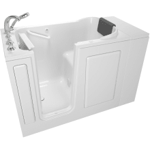 Premium 48" Walk-In Air Bathtub with Left-Hand Drain, Comfort Jets, and Quick Drain Pump - Roman Tub Filler and Handshower Included