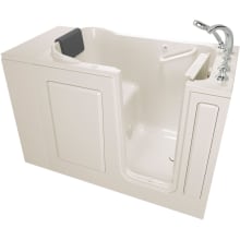 Premium 48" Walk-In Air Bathtub with Right-Hand Drain, Comfort Jets, and Quick Drain Pump - Roman Tub Filler and Handshower Included