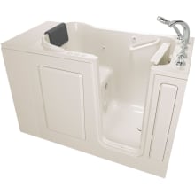 Premium 48" Walk-In Whirlpool / Air Bathtub with Right-Hand Drain, Comfort Jets, Chromatherapy, and Quick Drain Pump - Faucet and Handshower Included