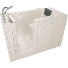Premium 48" Walk-In Whirlpool Bathtub with Left-Hand Drain, Comfort Jets, and Quick Drain Pump - Roman Tub Filler and Handshower Included