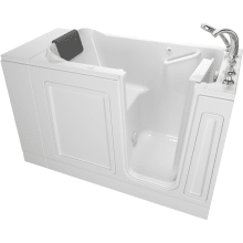 Luxury 48" Walk-In Air Bathtub with Right-Hand Drain, Comfort Jets, and Quick Drain Pump - Roman Tub Filler and Handshower Included