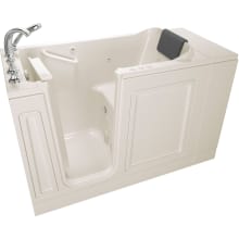 Luxury 48" Walk-In Whirlpool / Air Bathtub with Left-Hand Drain, Chromatherapy, and Quick Drain Pump - Roman Tub Filler and Handshower Included