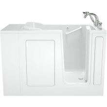 Value 48" Gelcoat Walk-In Air Bathtub for Alcove Installation with Right Drain
