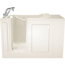 Value 48" Gelcoat Walk-In Air / Whirlpool Bathtub for Alcove Installation with Left Drain