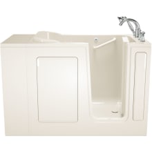 Value 48" Gelcoat Walk-In Air / Whirlpool Bathtub for Alcove Installation with Right Drain