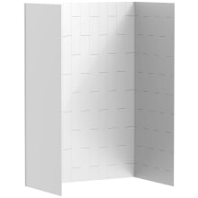 Aspirations 60" W x 36" D x 84" H Vertical Tile Shower Wall Set