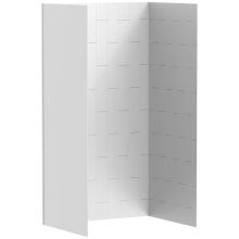 Aspirations 48" W x 36" D x 84" H Vertical Tile Shower Wall Set