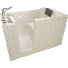 Luxury 50-1/2" Walk-In Air Bathtub with Left-Hand Drain, Comfort Jets, and Quick Drain Pump - Roman Tub Filler and Handshower Included