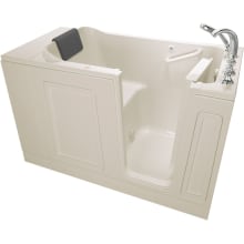 Luxury 50-1/2" Walk-In Air Bathtub with Right-Hand Drain, Comfort Jets, and Quick Drain Pump - Roman Tub Filler and Handshower Included