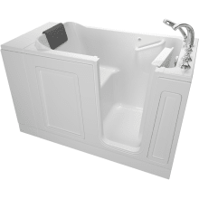 Luxury 50-1/2" Walk-In Soaking Bathtub with Right-Hand Drain, Comfort Jets, and Quick Drain Pump - Roman Tub Filler and Handshower Included